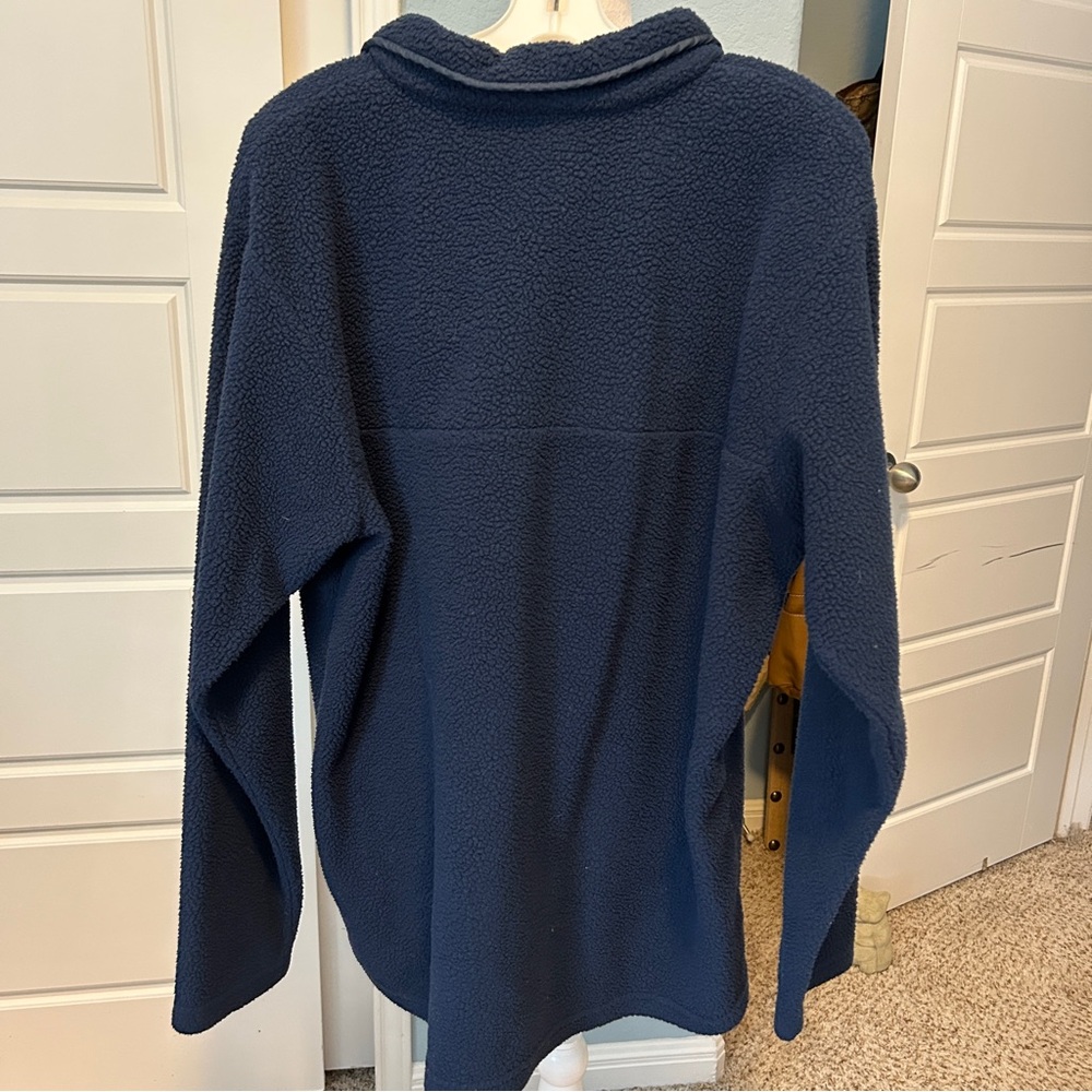 COLUMBIA Men's Helvetia II Half Snap Navy Performance Fleece Jacket Large - Picture 5 of 8